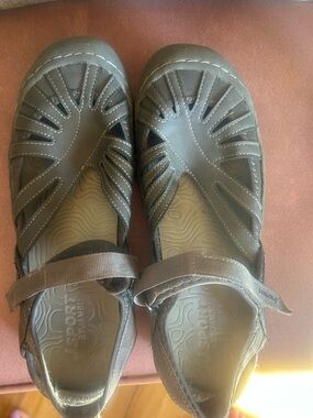 Sport Sandal Mary Jane in grey